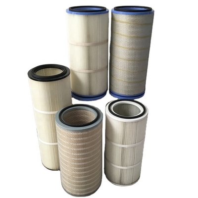 Efficacité 99,9 Cartouche de filtre ignifuge enduite d'oxyde d'aluminium pour l'exploitation minière