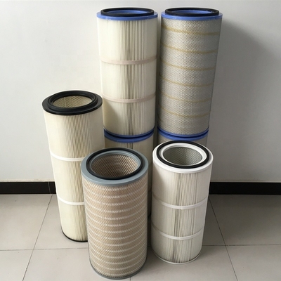 Efficacité 99,9 Cartouche de filtre ignifuge enduite d'oxyde d'aluminium pour l'exploitation minière