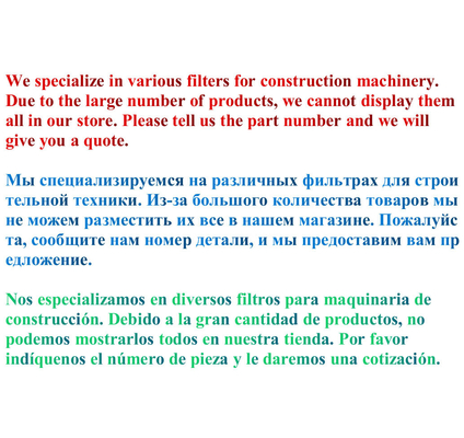 Élément de filtre à eau du liquide de refroidissement du chargeur John Deere 3827423 P554685 WF108 3I1300 RE11992