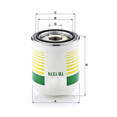 L'hydroélectricité est fournie par TB1374X Filtre de sèche-air P781466 220949 0986628250 2032389
