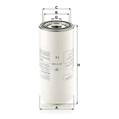 Élément filtrant de séparateur d'huile d'air de 140*305 mm pour compresseur à vis LB131453 P782909 A10525274