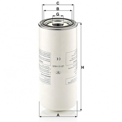 Filtre de séparateur d'air et d'huile pour compresseur d'air LB-13145/3 P782909 OV 6076 OAS99047
