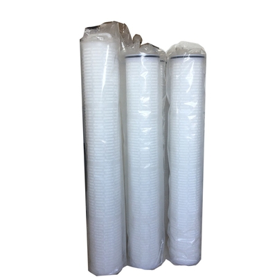 0.1 Cartouche de filtre liquide plissé à membrane de micron PES pour la filtration dans l'industrie alimentaire