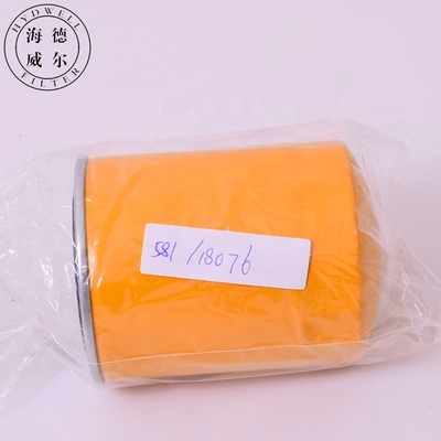Efficacité 99,9% Filtres à huile à rotation de transmission pour excavatrice Hydwell 581/18076 SO11020