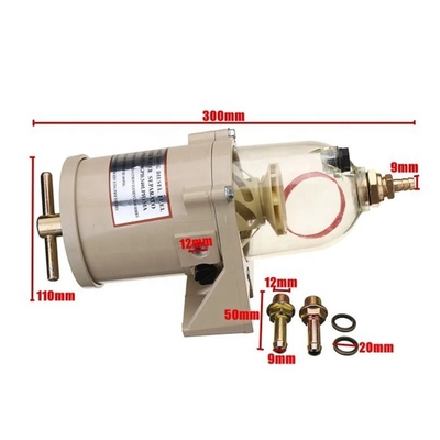 Parties pour camions de bateaux de marine 90GPH Filtre à carburant diesel Séparateur huile/eau 500FG 500FH Assemblage