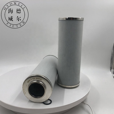 Efficacité 99,9% 0500D010BN4HC 0500D020BN4HC Remplacement d'élément de filtre à huile hydraulique