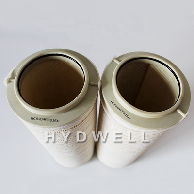 HC8304FCS16H Élément hydraulique industriel de filtre à huile 138*372mm à réparer/remplacer