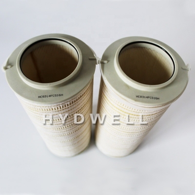 HC8314FCS16H Élément hydraulique industriel de filtre à huile pour systèmes de filtration améliorés