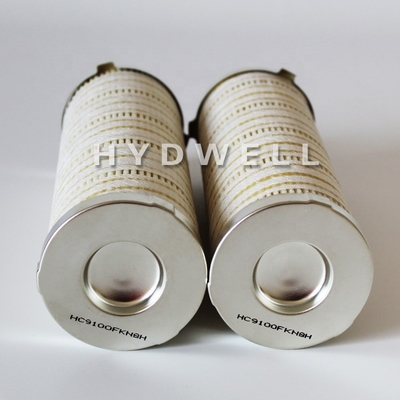 Élément de filtre à huile hydraulique à haute pression HC9100FKN8H pour applications industrielles