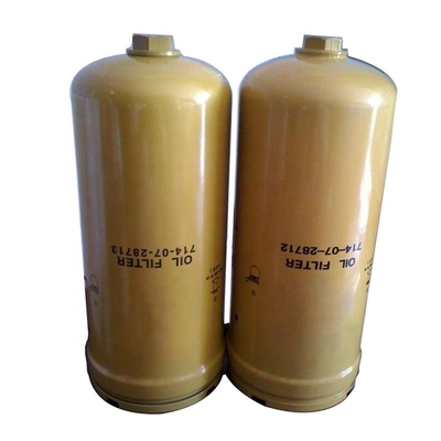 Parties de pelleteuses jaunes Filtre à huile hydraulique 714-07-28712 P502577 3111570010