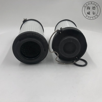60*144mm en fibre de verre Élément de filtre à huile hydraulique en acier inoxydable pour fournitures sur mesure