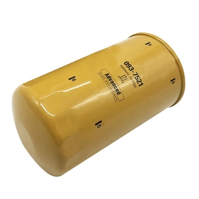 Filtre à huile hydraulique en papier de fibre de verre de fer 093-7521 pour une excavatrice CAT 312D 320D 323D2L