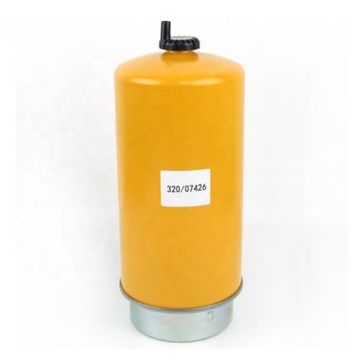 Papeterie de filtre et séparateur d'eau de combustible fer pour pièces de moteur de tracteur à excavatrice 32007426