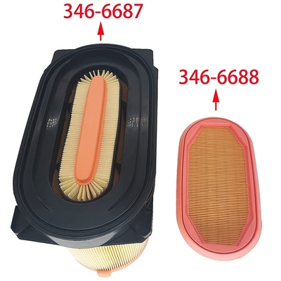 Élément de filtre à air de nid d'abeille 346-6687 346-6688 pour autres équipements automobiles
