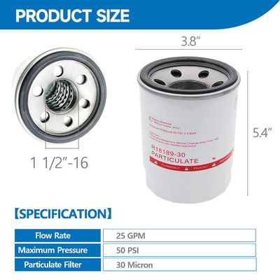 Filtre à carburant R18189-30 Fabriqué en alliage d'aluminium pour l'assemblage de voitures Autres performances